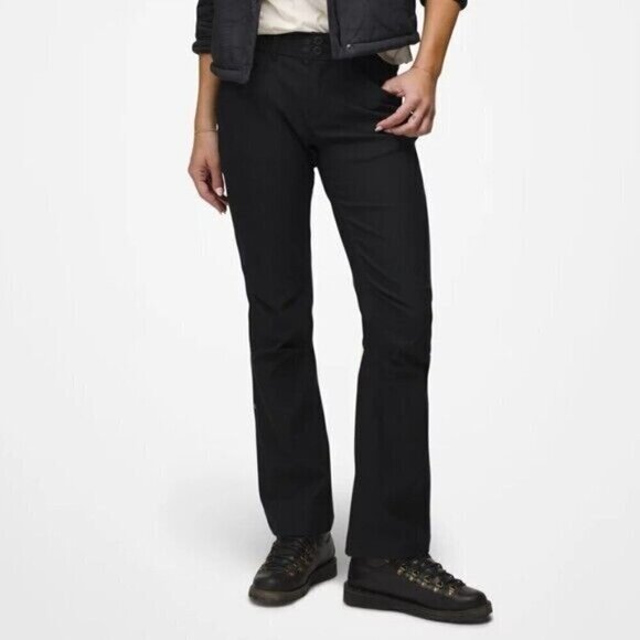 Prana Halle Black Convertible Pants Size 4 NWT - Picture 1 of 9